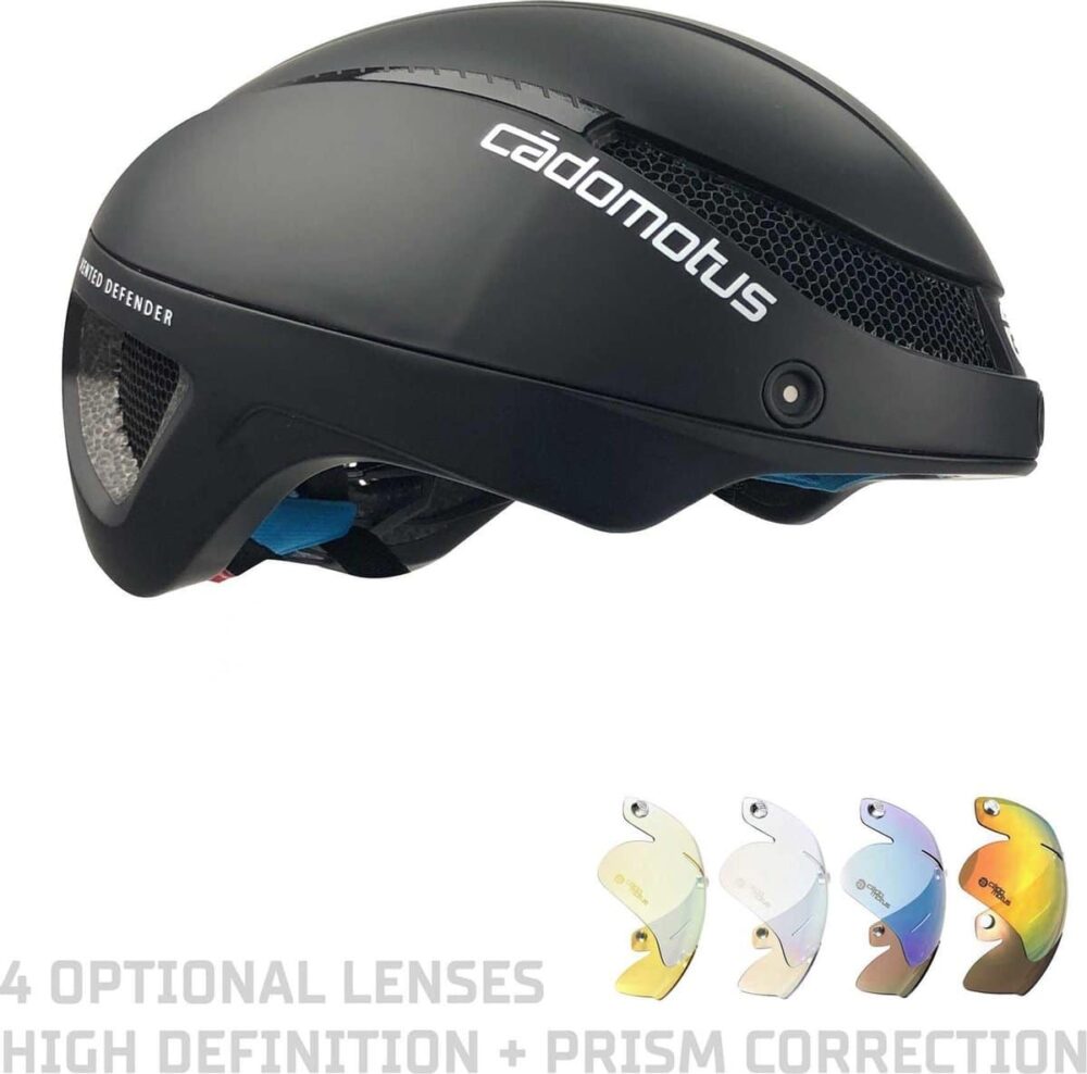 Cadomotus Aerohelm Voor Schaatsen En Triathlon Omega Zwart - Mat - Afbeelding 2