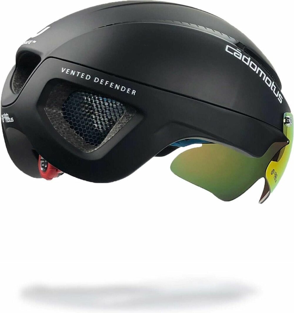 Cadomotus Aerohelm Voor Schaatsen En Triathlon Omega Zwart - Mat - Afbeelding 4