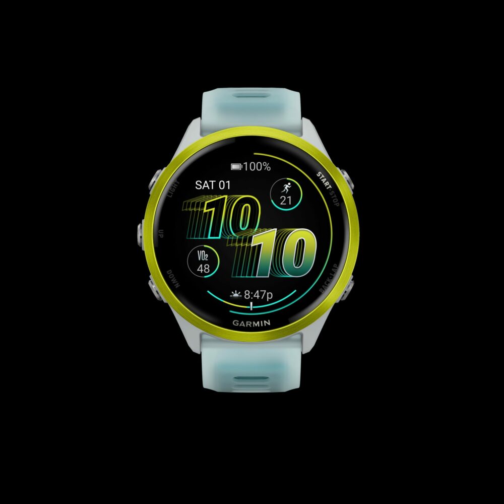 GARMIN Forerunner® 570 Whitestone/Amp Yellow 47 mm - Afbeelding 2