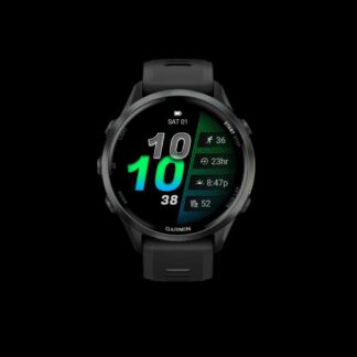 GARMIN Forerunner® 970, Carbon grey dlc titanium met zwarte behuizing en zwarte/transparante whitestone band